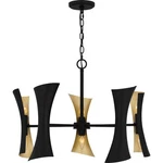Matte Black Ten Light Chandelier From The Myla Collection. Fixed Price $749.99.