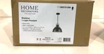 Home Decorators Collection Shelston 1-LIGHT Black Pendant With Metal Shade New. Fixed Price $28.49.