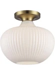 Trans Globe Lighting 16180-AG Aristo Semi-flush Mount Antique Gold. Fixed Price $65.00.
