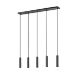 Z-lite Stari Light Linear Chandelier, Matte Black 1956P-5L-MB. Fixed Price $650.00.