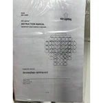 Lighting AGV-CL008 Chandelier Gold Modern Cascading Ring Fixture New. Fixed Price $99.99.