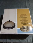 Hampton Bay Earle Flushmount Oil Rubbed Bronze Finish Amber Glass Shade 15. Fixed Price $14.00.