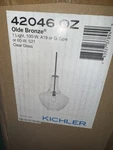 Kichler Everly 42046OZ Pendant Light W/bell Glass Shade In Olde Bronze. Fixed Price $44.00.
