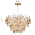 Sue-anne 12 Light Chandelier Modern Contemporary STYLE-19 Inches Tall. Fixed Price $3695.00.