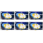 Lot Ge White 6-IN 700-LUMEN Warm Round Dimmable Recessed Downlight (2-PK). Fixed Price $104.99.