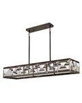 Fredrick Ramond FR30106 Jolie 45"W Led Crystal Linear Chandelier - Black. Fixed Price $2719.15.