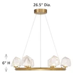 Savoy House 1-1237-6-322 Chandeleir Warm Brass Open Box. Fixed Price $418.00.
