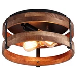 Fivess 2-LIGHT Rustic Flush Mount Ceiling Fixture. Fixed Price $89.99.