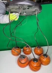 Besa Lighting 1XP-5658HB-SN 12V Palla Pendat Ceiling Orange Glass. Fixed Price $59.99.