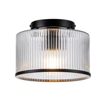 Mayna Modern Black Semi Flush Mount Ceiling Fixture, 1-LIGHT Hallway Li.... Fixed Price $67.81.
