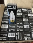 Feit Chandelier W Clear Straight Tip Candelabra Base (25 Pack). Fixed Price $32.99.