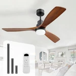 52 Inch Solid Wood Ceiling Fans With Lights, Low Profile. Fixed Price $296.39.