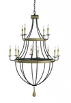 Used Blythwood Chandelier Currey Umber Rust / Washed Model 9195 Good Cond. Fixed Price $1199.99.