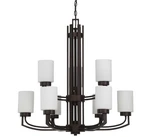 Sunset 9-LIGHT Chandelier Hadley 2-TIER 60W Provincial Bronze F22009-64. Fixed Price $39.99.