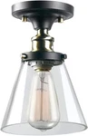 Globe Electric 65380 Jackson Flush Mount Dark Bronze Ceiling Light Fixture. Fixed Price $24.99.