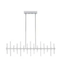 Alsy 43"W Modern Chic Led Chrome Finish Island Pendant Dining Light Fixture. Fixed Price $99.98.