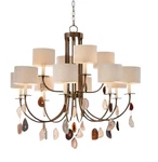 John Richard Falling Agate 12-LIGHT Chandelier AJC-8991 39"X44"X44" $12,181. Fixed Price $4395.00.