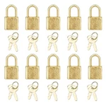 10PCS Mini Cute Diary Padlocks Gold Small Luggage With Keys For Jewelry.... Fixed Price $17.21.