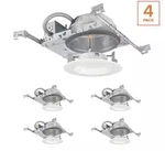 Commercial Electric 6 In. Led White Recessed Trim And Housing Kit Select Cct 4PK. Fixed Price $39.47.