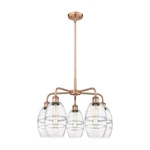Innovations Vaz 5LT 24" Stem Chandelier, Cp/clear 516-5CR-AC-G557-6CL. Fixed Price $1124.20.