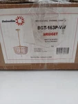 Dainolite Bridget Pendant Light 3 Wood Beaded Vintage White Indoor Dome. Fixed Price $189.99.