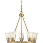 Savoy House Lighting 1-1021-5-322 Calhoun Chandelier Warm Brass. Fixed Price $358.70.