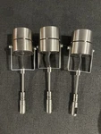 Lot Of 3 Pieces Tech Lighting Compatible Track Metal Heads Satin Nickel-as Shown. Fixed Price $185.00.