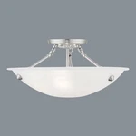 Oasis - 3 Light Flush Mount In Contemporary Style 16" With Frosted Glass Shade. Fixed Price $89.00.