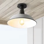 Jonathan Camila 14" Light Gray White Semi Flush Mount Indoor Outdoor. Fixed Price $24.99.