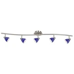 Cal Lighting Orbit, GU-10, Brushed Steel/bls, 26" SL-954-5-BS-BLS. Fixed Price $380.00.