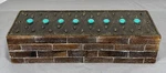 Pottery Barn Box Boho Tribal Beaded Wood Trinket Stash Jewelry Turquoise Nice. Fixed Price $46.87.