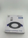 Maxxima 3" 5CCT Slim Led Downlight Round 400 Lumens 40W MRL-S30725B. Fixed Price $12.08.