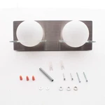 Dvi 2-LIGHT Satin Nickel Half Opal Glass Vanity DVP0922SN-OP. Fixed Price $113.99.