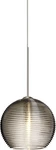 Besa Kristall 6" Wide Satin Nickel Smoke Glass Mini Pendant - Made To. Fixed Price $364.50.