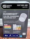 Cylinder Integrated Led 4" Round Adjustable Color Temp Canless Recessed Light. Fixed Price $21.98.