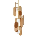 Studio SM24827AM Megalith 5 Light 13"W Led Abstract Pendant - Brass. Fixed Price $2040.00.