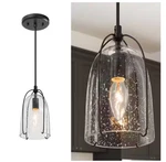 Uolfin Modern Black Kitchen Island Hanging Light Industrial Cage - 1 Pcs. Fixed Price $64.99.