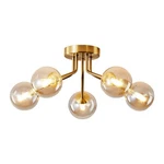 Modern Sputnik Chandeliers 5 Light Gold Semi Flush Mount Ceiling Fixtur.... Fixed Price $138.51.