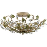 Crystorama 4840-CT Josie Semi-flush Mount Champagne Green Tea. Fixed Price $358.40.