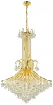 Toureg 16 Lights D35XH48 Gold Crystal Chandelier By Elegant Lighting, V8006G35G. Fixed Price $1638.00.