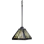 Chloe Lighting Innes Mission Tiffany-style Blackish Bronze 1 Mini Pendant. Fixed Price $85.50.