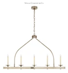 Visual Comfort Launceton 52" Large Linear Chandelier By E.f. Chapman. Fixed Price $650.00.