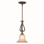Used Vaxcel PD35491RBZ/B Monrovia 1-LIGHT Mini Pendant Transitional And Bell. Fixed Price $101.14.