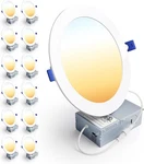 12 Pack Ensenior Inch Led Recessed Light Dimmable 2700K-5000K 5CCT New Box. Fixed Price $44.99.