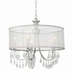 Crystorama Lighting Group 5625 Hampton 24"W Crystal Drum - Chrome. Fixed Price $648.00.