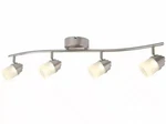 Hampton Bay 3 Ft. Brushed Nickel Led Ceiling Mounted Hardwired Track Lighting Ki. Fixed Price $59.00.