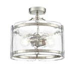 Millennium Lighting 47002 Bennetti 15"W Semi-flush Drum Nickel. Fixed Price $279.90.