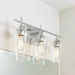 Savoy House Octave 3-LIGHT Bathroom Vanity In With Clear Glass (21" X. Fixed Price $214.00.