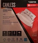Utilitech Canless Recessed Light Kit #1500758 Led 2700K-6500K Adjustable White. Fixed Price $10.67.