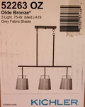 Kichler 52263OZ Marika Light 36" Wide Linear Chandelier - Olde Bronze. Fixed Price $164.58.